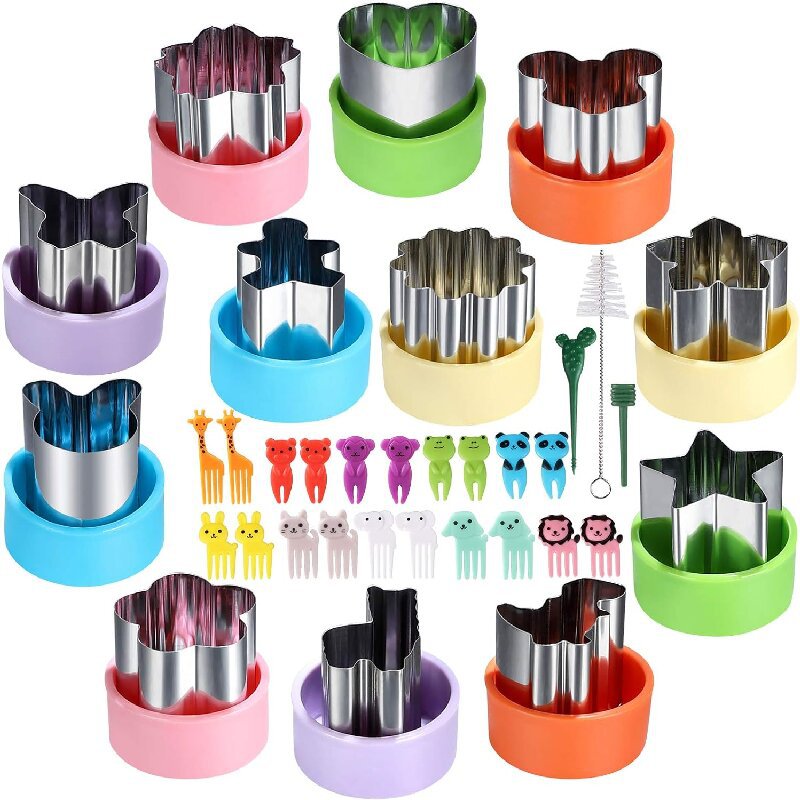 Kids Outdoor Kitchen Accessories - Juego de formas de cortador de